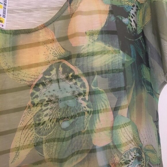 New Chiffon Layered Top, size M - Picture 3 of 4